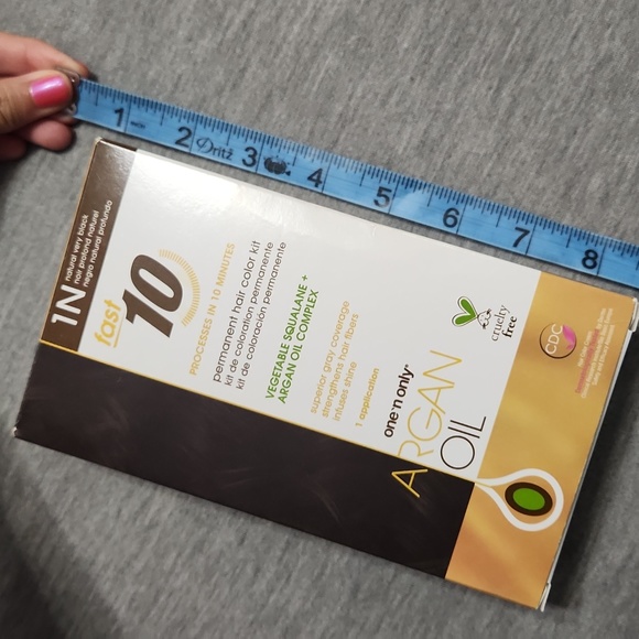🔴 🆓️ FREE* One 'n Only Argan Fast 10 1N Natural Very Black Box Hair Color Kit - Picture 9 of 9